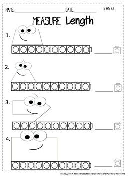 Non Standard Measurement Worksheets Grade 1 Pdf