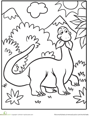 Dinosaur Coloring Pages