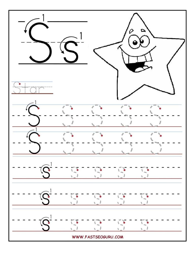 Free Printable Letter S Worksheets For Preschoolers