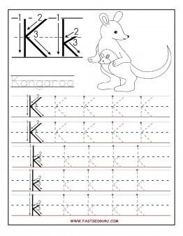 Kindergarten Letter K Worksheets For Preschool