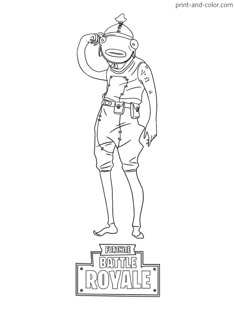 Fortnite Printable Coloring Pages