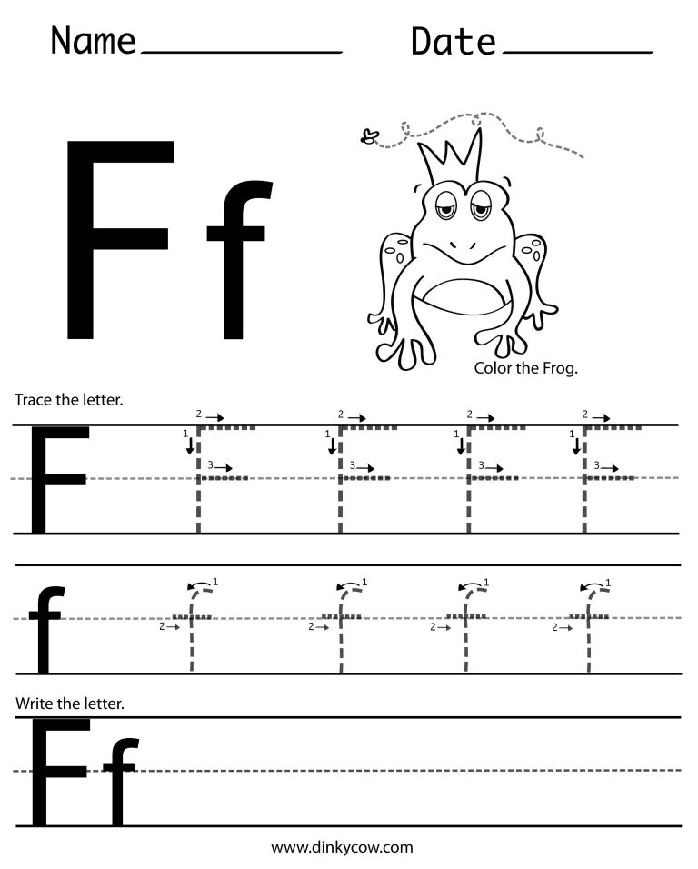 Free Letter F Worksheets Pdf