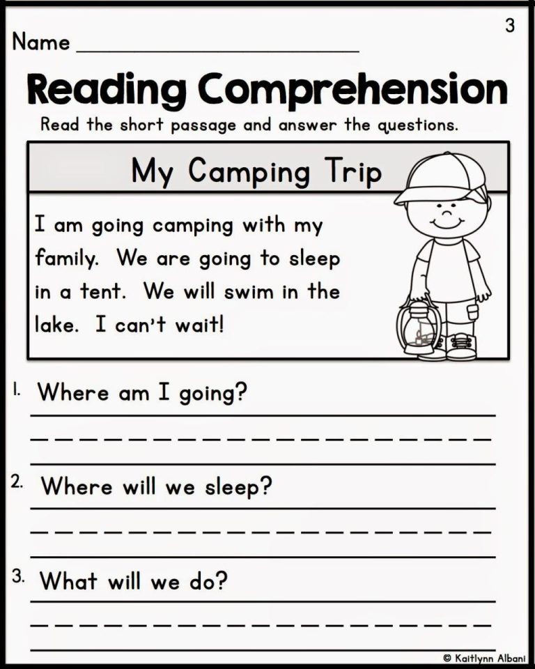 1st Grade Reading Worksheets