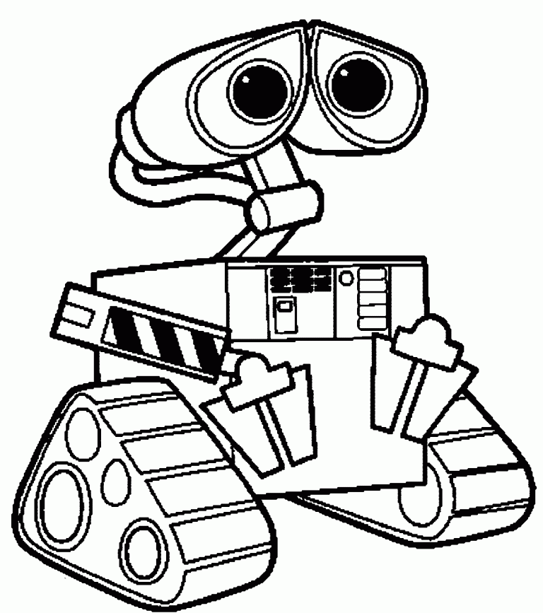 Wall E Coloring Page