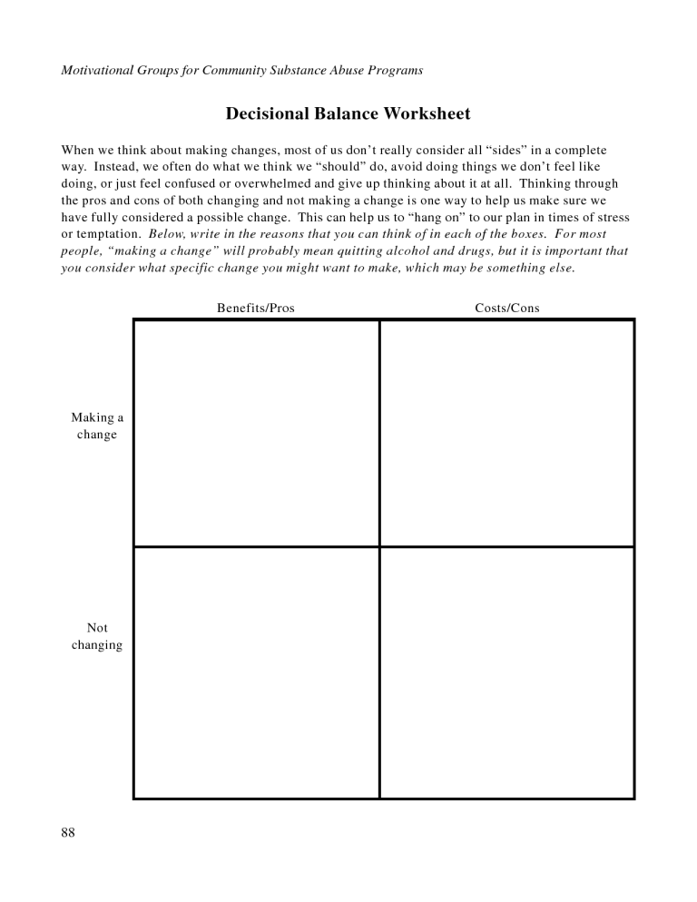 Dbt Worksheets