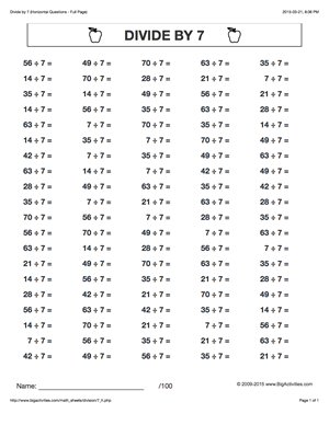 Division Questions