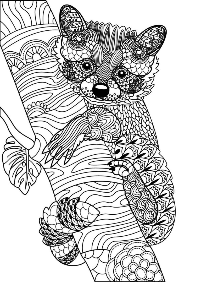 Animal Coloring Pages For Adults