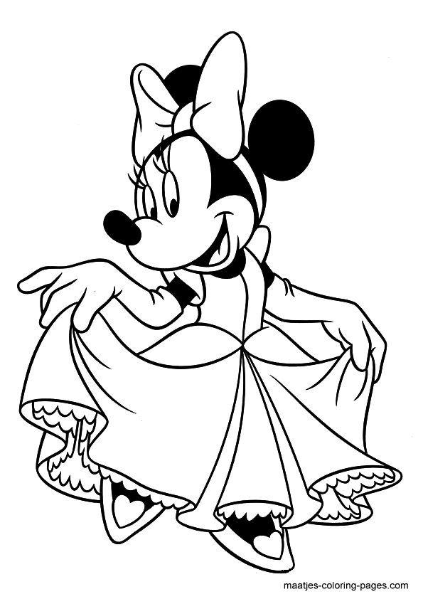 Minnie Mouse Coloring Pages