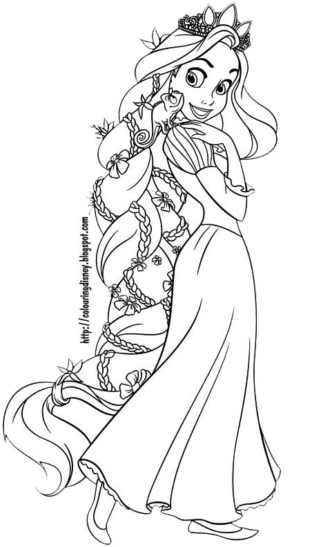 Rapunzel Coloring