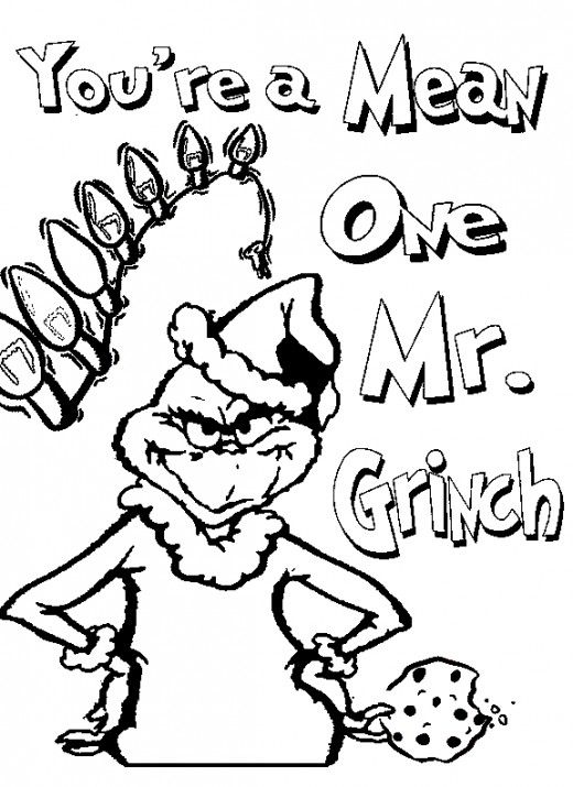 Christmas Grinch Coloring Pages