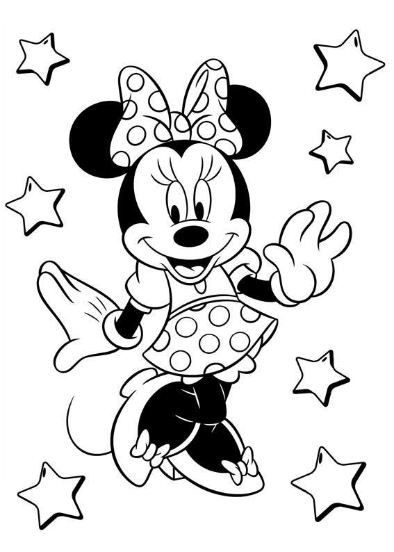 Minnie Mouse Coloring Sheets