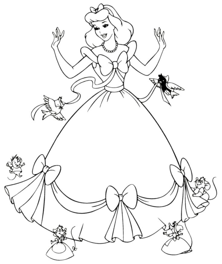 Cinderella Coloring Pages