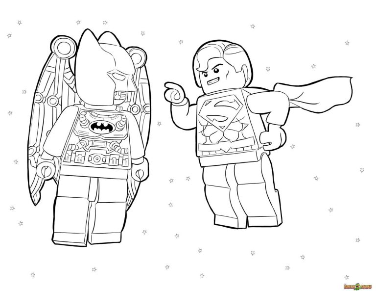 Lego Superhero Coloring Pages