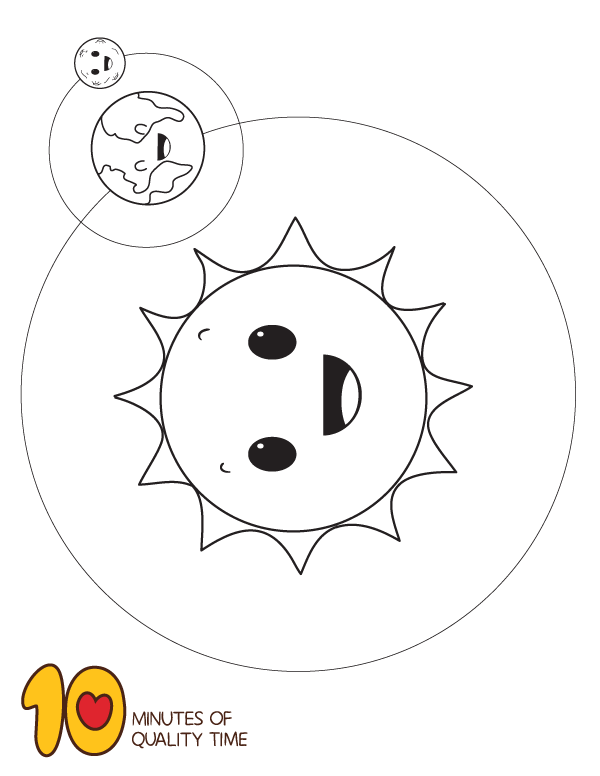 Moon Coloring Pages