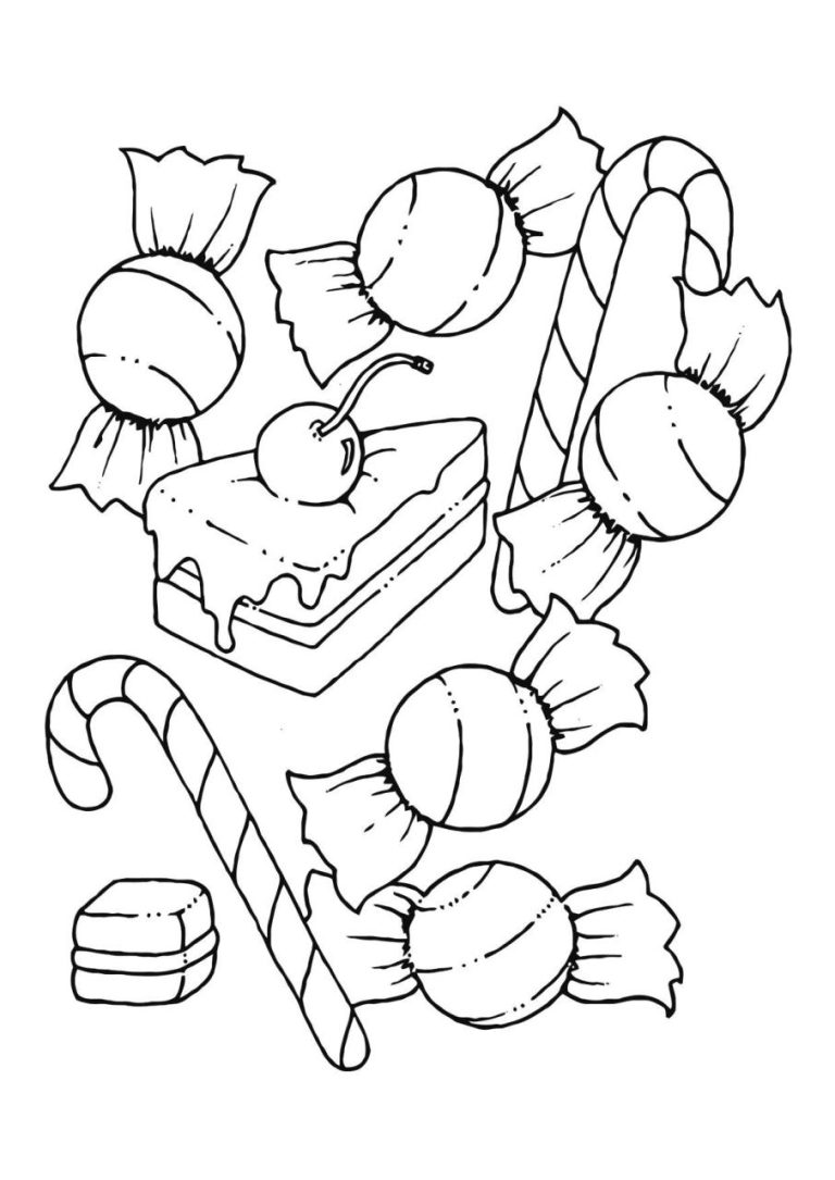 Candy Coloring Pages