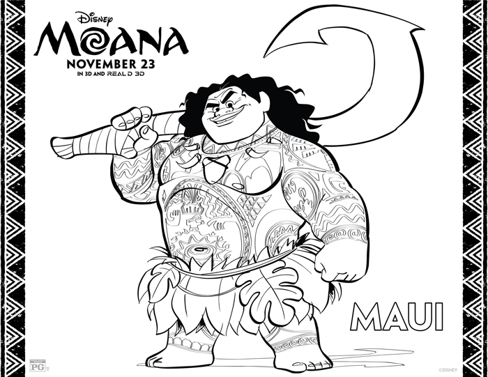 Maui Coloring Pages