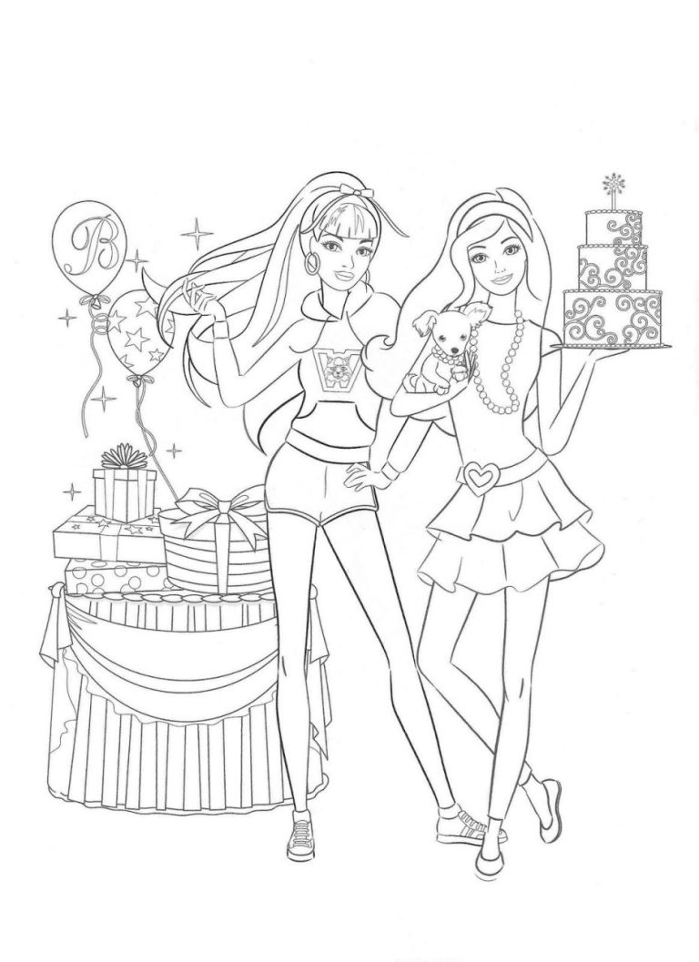 Barbie Pictures To Color