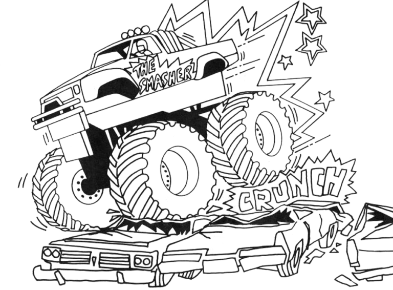 Monster Truck Coloring Pages