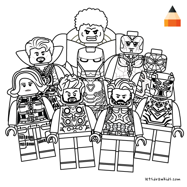 Lego Avengers Coloring Pages