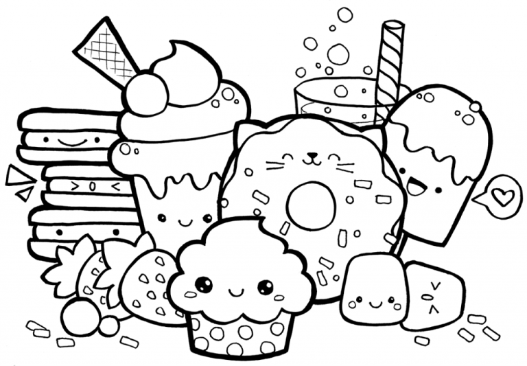 Cute Kawaii Coloring Pages