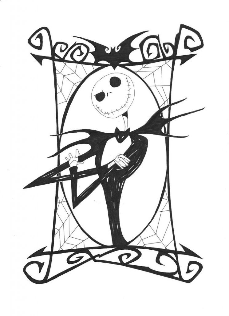 Jack Skellington Coloring Page