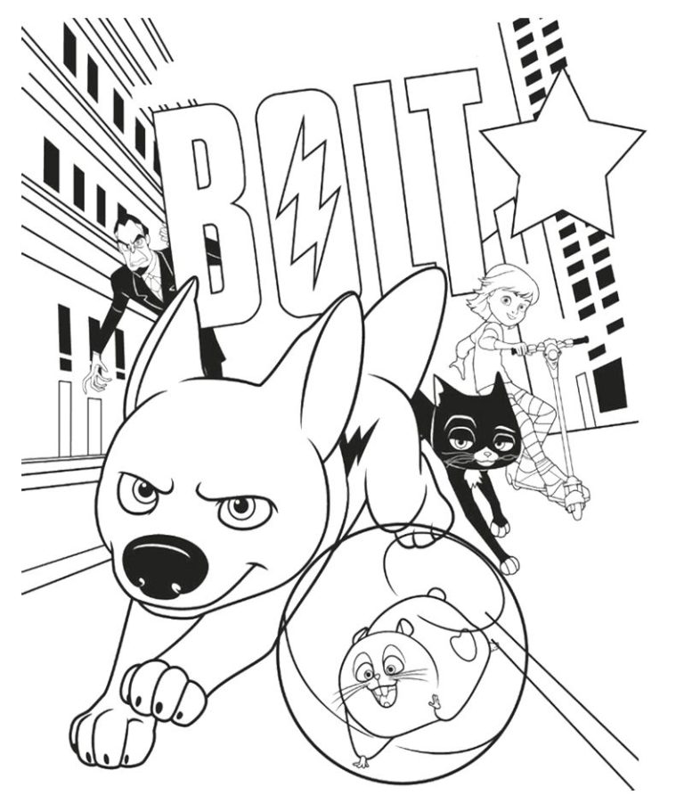 Bolt Coloring Pages