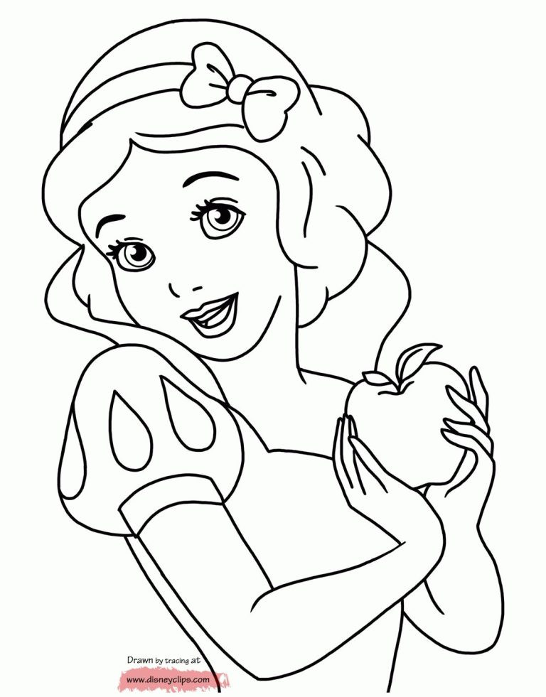 Snow White Frozen Disney Princess Coloring Pages