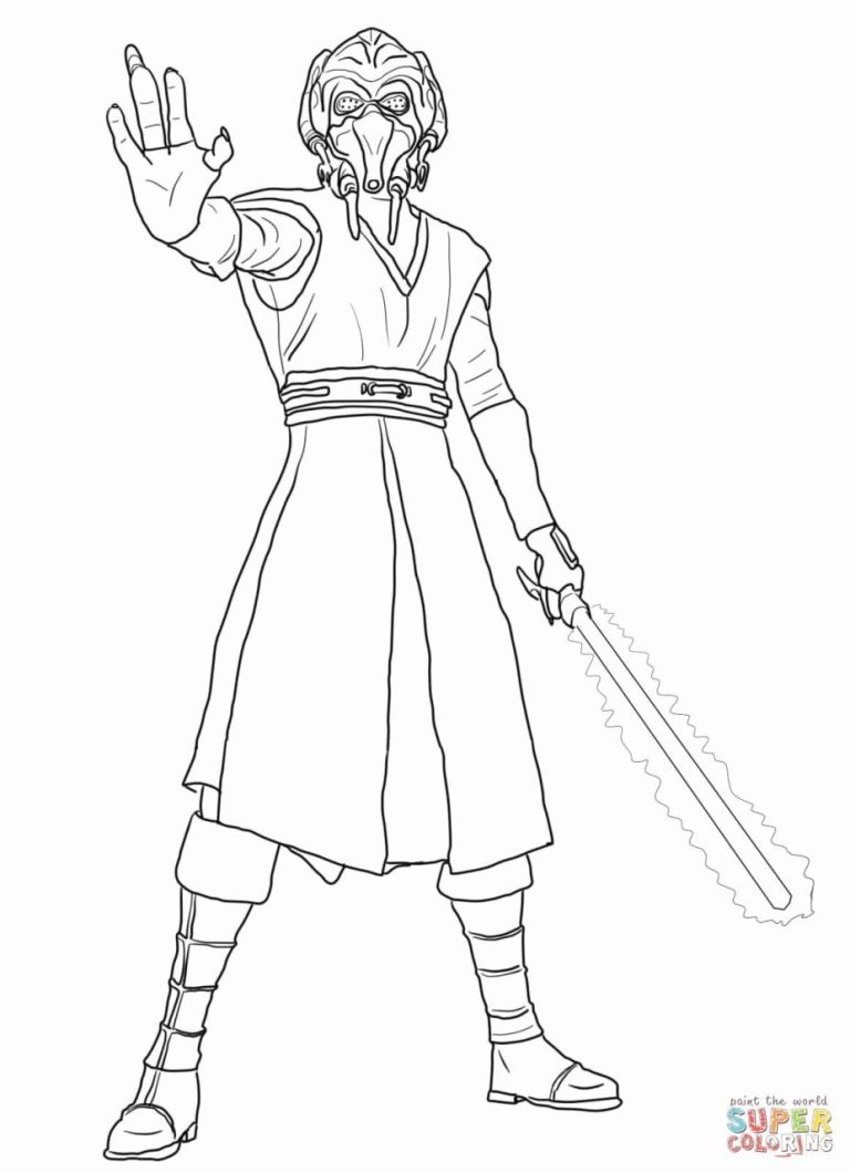 Kylo Ren Coloring Page