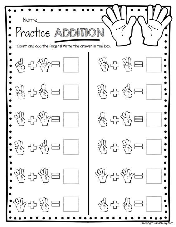 Kindergarten Worksheets Math