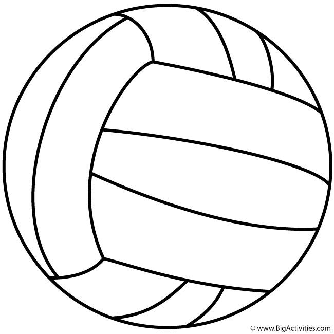 Volleyball Coloring Pages