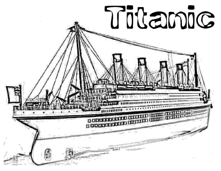 Titanic Coloring Pages