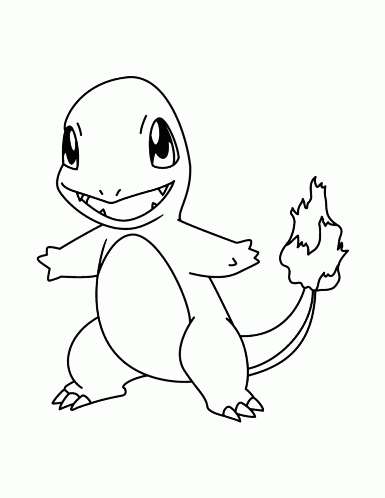 Charmander Coloring Page