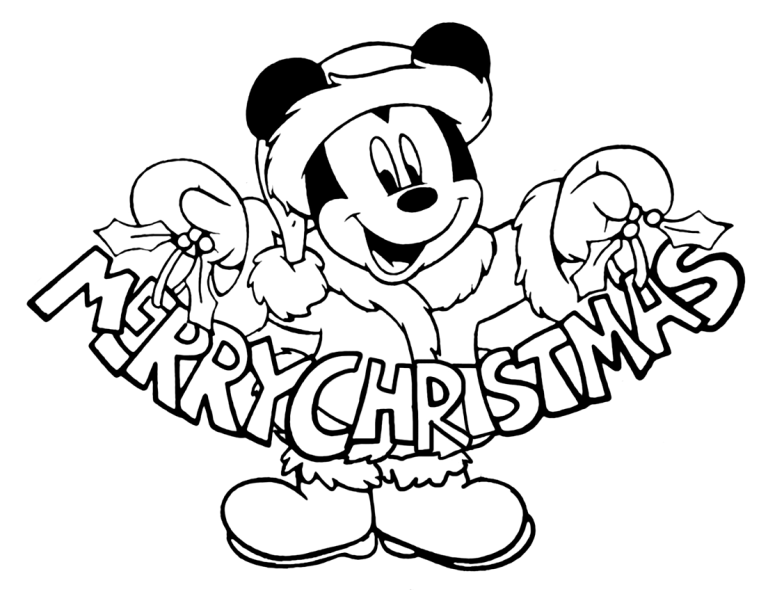 Disney Christmas Coloring Pages