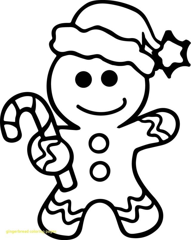 Christmas Gingerbread Coloring Pages