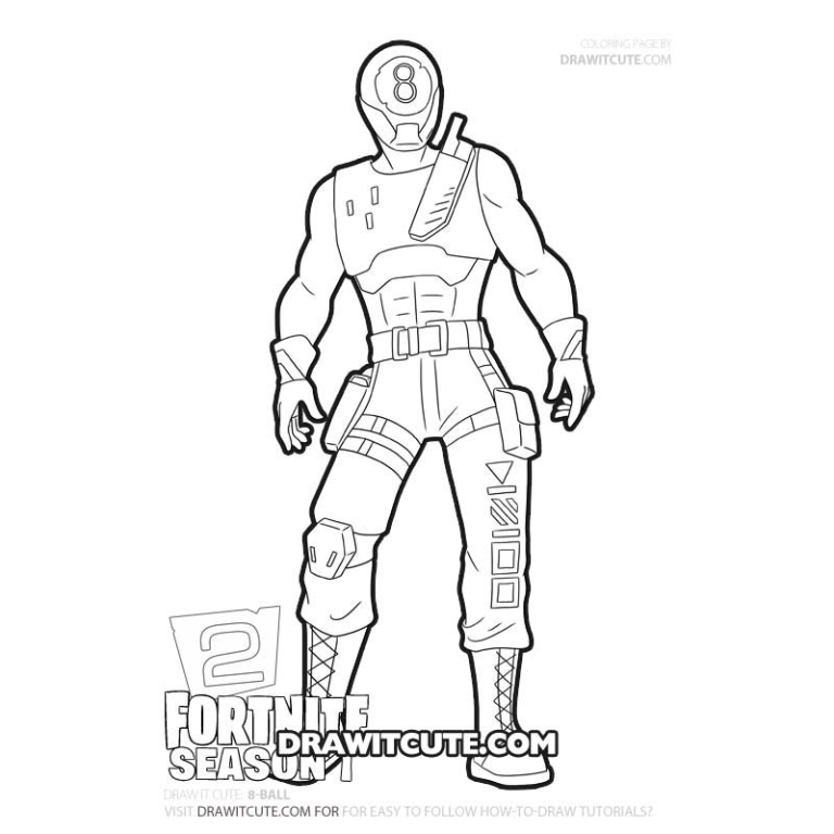 Fortnite Coloring Page