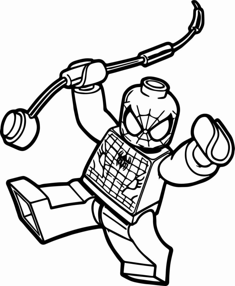 Lego Spiderman Coloring Pages