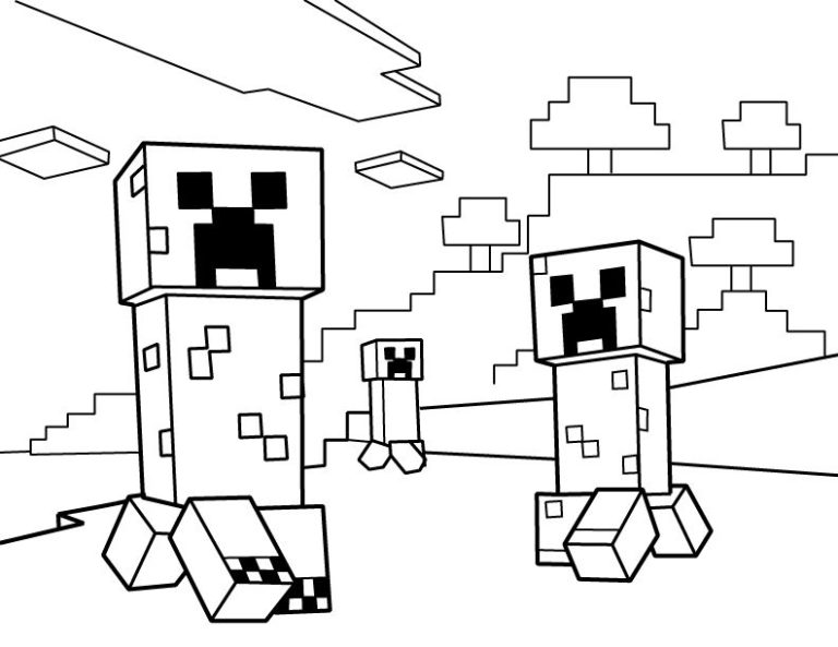 Minecraft Colouring In