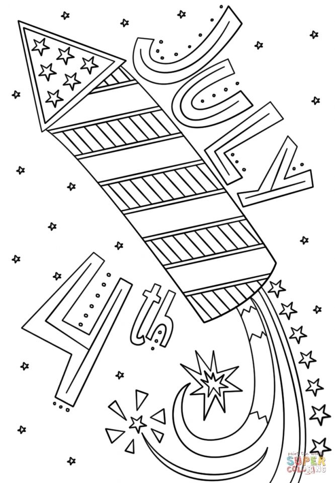 4th Of July Coloring Pages