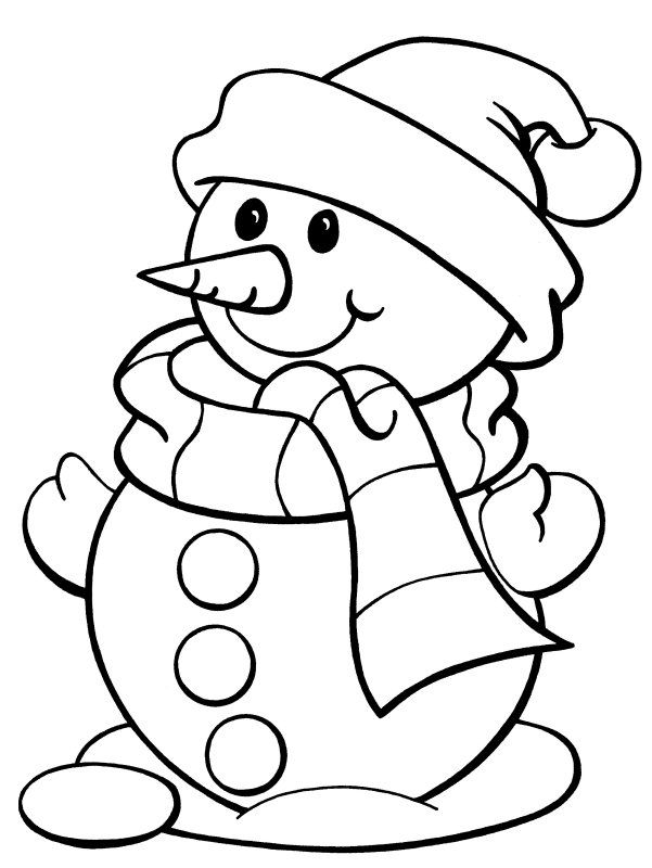 Snowman Coloring Book