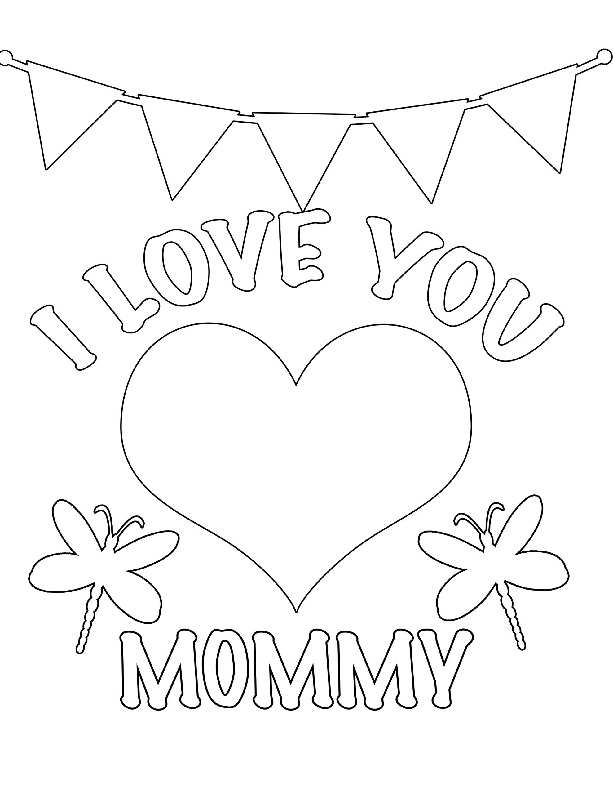 Mom Coloring Page