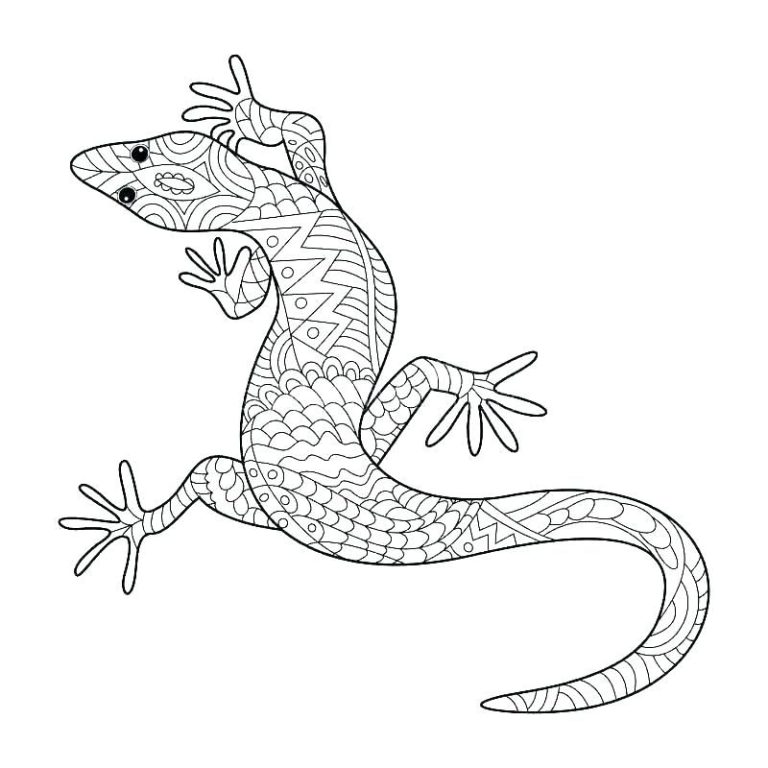 Lizard Coloring Pages