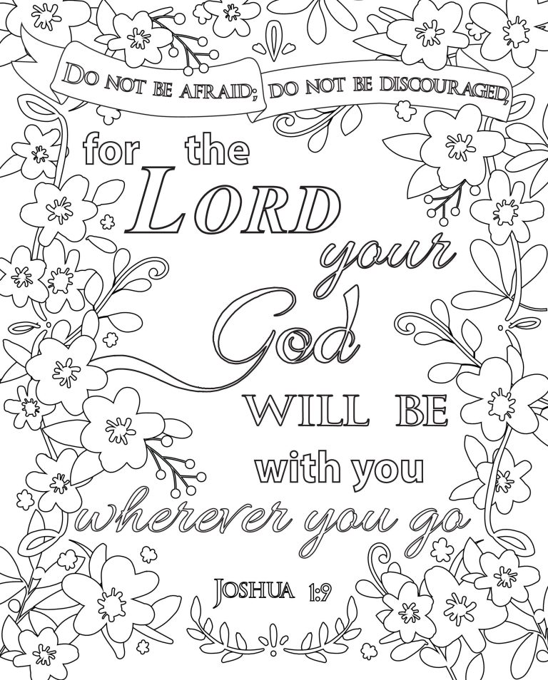 Free Printable Bible Coloring Pages With Scriptures