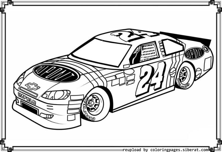 Nascar Coloring Pages