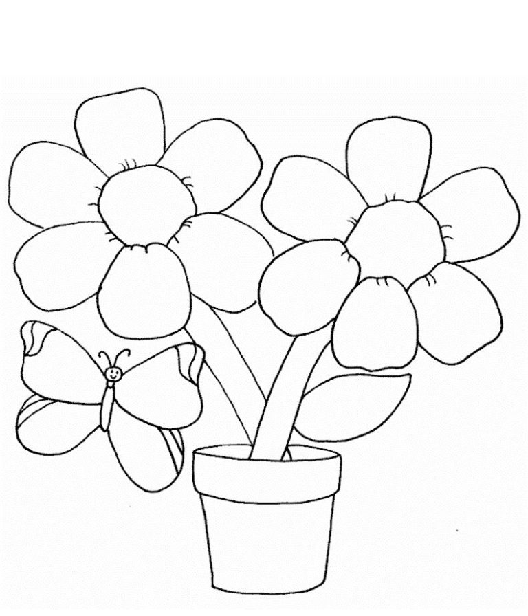 Free Flower Coloring Pages