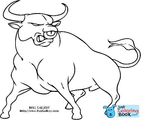 Bull Coloring Pages