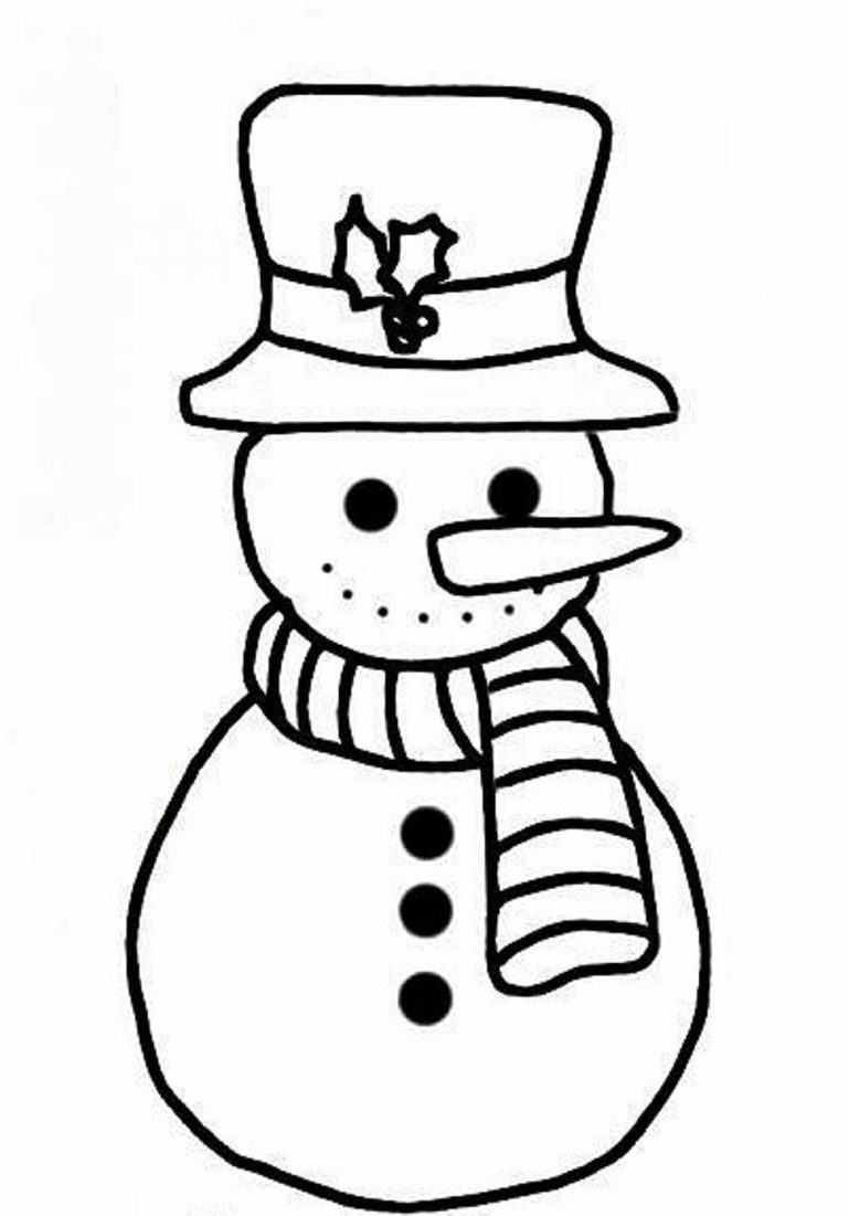 Winter Coloring Pages Easy