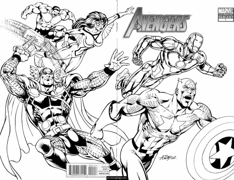 Comic Book Coloring Pages