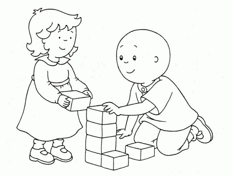 Caillou Coloring Pages