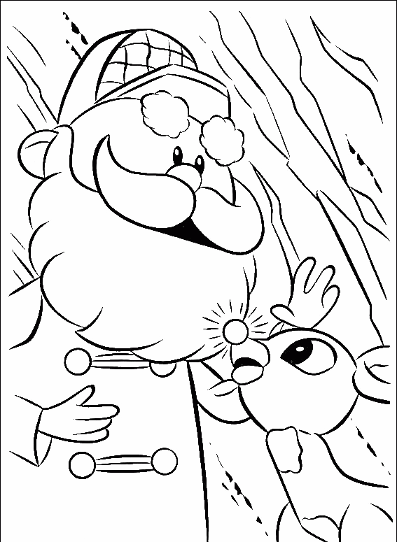 Rudolph Coloring Pages