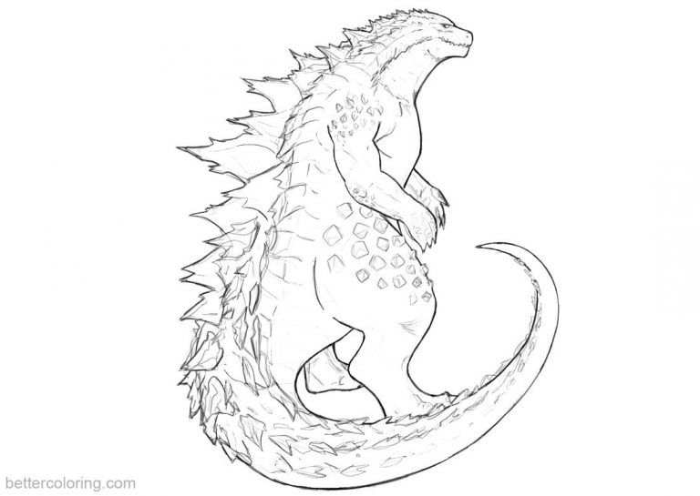 Godzilla Coloring Pages 2020